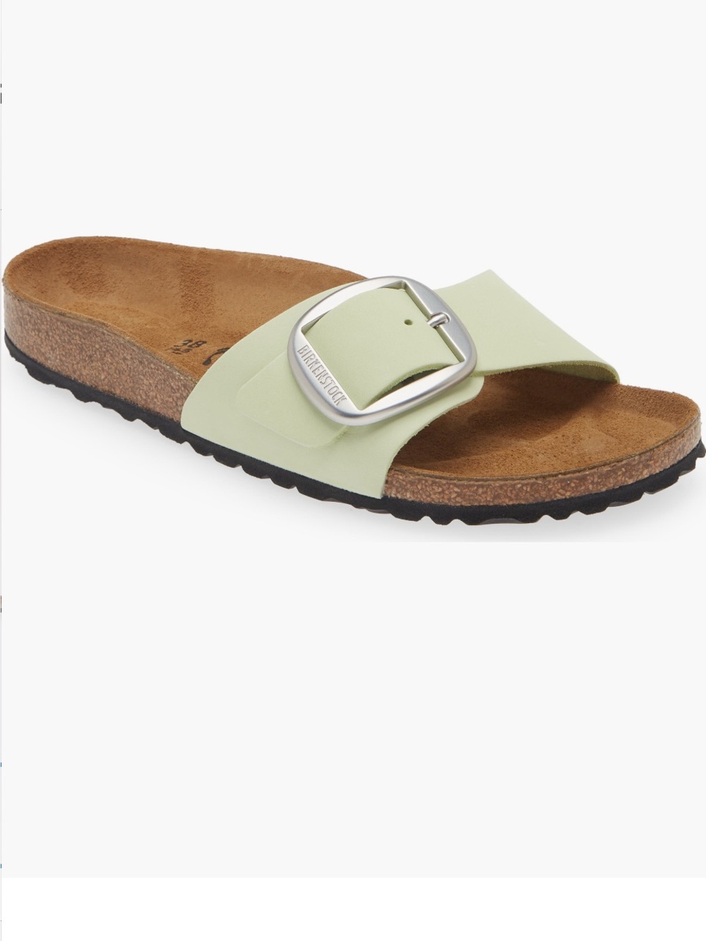 NIB Birkenstock Women’s Madrid Big buckle Sandal in Pale Green- W9-9.5/EU40